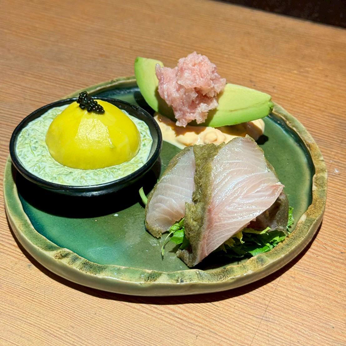 酒場ニホレモの季節の三種盛り