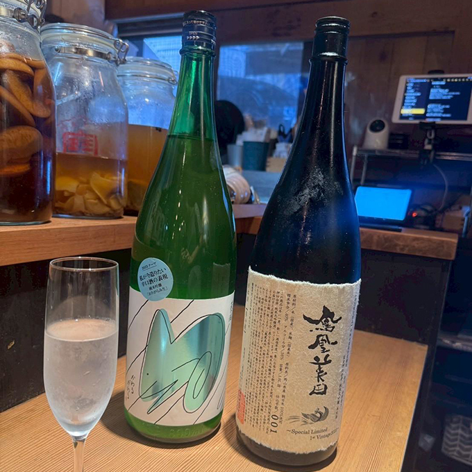 酒場ニホレモの自家製レモンサワーと日本酒